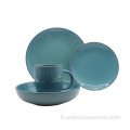 Set di piastre di lusso del ristorante Blue Restaurant Popular Glaze